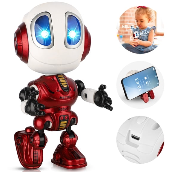 Remote Control Robot Toy Singing Dancing Programmable with Infrared Gesture Age 3 -8 Red
