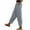 Gray-01, variant on REALiKUN Linen Pants Women Summer High Elastic Waist Drawstring Palazzo Pants Straight Leg Slacks with Pockets