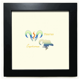 thumbnail image 1 of Tauro Mesa de pared con marco cuadrado negro, 1 of 4