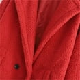 thumbnail image 6 of XFLWAM Plush Long Winter Coats for Women Casual Sherpa Jacket Solid Color Fleece Faux Fur Warm Outerwear, 6 of 7