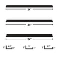 thumbnail image 3 of LOMANTOWN 5.7” x 24” 3-Tier Floating Shelves (Set of 3 Count), 3 of 7