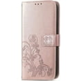 thumbnail image 2 of Wallet Phone Case for Motorola Moto G31, PU+TPU Shockproof Leather Flip Kickstand Case with Magnetic Clasp and Cash Card Slots Holder Cover for Moto G31 SYC Rose Gold, 2 of 8