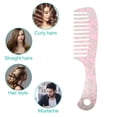 thumbnail image 7 of Unique Bargains 1 Pcs Hair Comb Wide Tooth Anti-Static for Curly Hair Detangling Comb Easy Detangling Wet and Dry Pink, 7 of 7