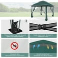 thumbnail image 6 of GAZEBETER 11' x 11' Pop up Gazebo with 4 Sidewalls Mosquito Netting-Waterproof and UV Resistant for Patios, Weddings,Green, 6 of 9