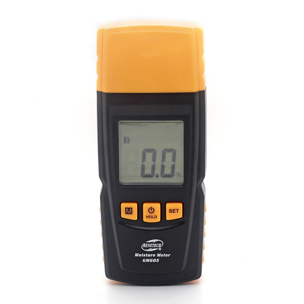 Gm605 Lcd Hygrometer Wood Wall Wall Building Measurement Hygrometer