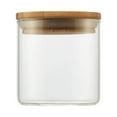 thumbnail image 3 of TRINITY Large Glass Canisters w/ Bamboo Lid - Set of 3, 3 of 8