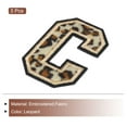 thumbnail image 3 of Uxcell Letras C Parches Leopardo Letras Planas C Parches 6CM/2.36" Proceso de Adhesivo Termofusible para Reparación de Ropa 3PCS, 3 of 7