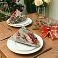 thumbnail image 3 of Satin Native Fab Cotton Dinner Napkin Classic Rose Garden Fabric Reusable, 3 of 8
