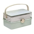 thumbnail image 4 of TOOYFUL Makeup Train Case Portable Makeup Bag Gift Beauty Tool Multifunctional Beauty Cosmetic Box Vanity Case for Toiletry Cosmetics green, 4 of 10