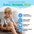 thumbnail image 2 of 10 packs of reusable gel ice packs for children - flexible cold compress to relieve teething pain, infant fever, swelling, and bruises - soft, leak-proof ice packs first aid kit, for home and outdoor, 2 of 4