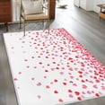 thumbnail image 2 of Area Rug for Living Room, Pink Valentine's Day Non-Slip Indoor Large Carpet for Bedroom/Dining Room, Love Heart Washable Low-Profile Rectangle Floor Mat Runner Rugs - 2.7 x 5 Ft, 2 of 8
