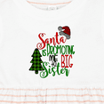 thumbnail image 4 of Inktastic Santa is Promoting Me to Big Sister Green Plaid Tree Girls Baby Dress, 4 of 5
