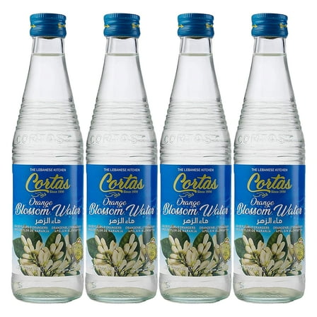 Cortas Orange Blossom Water, 10-Ounce Bottles (Pack of 4)