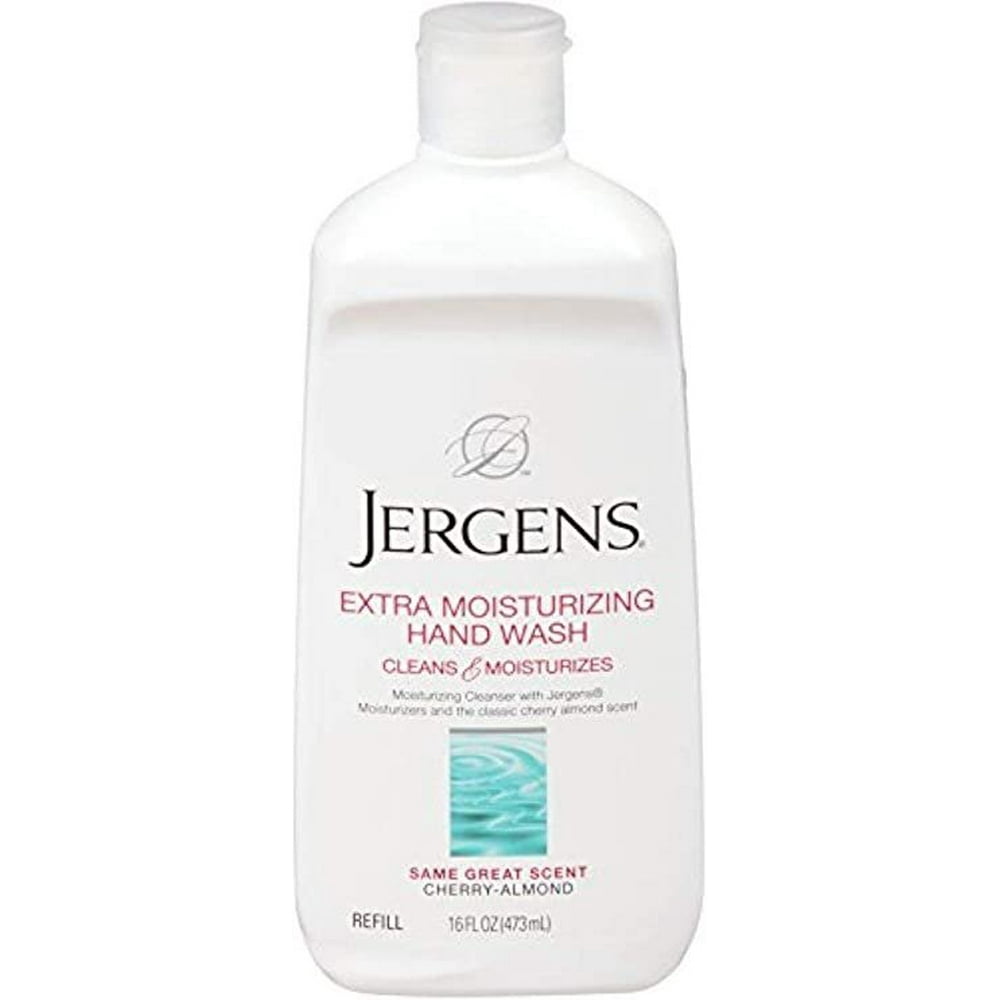 4 Pack Jergens Xtra Moisturizing Hand Wash Refill, Classic Cherry
