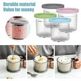 thumbnail image 4 of vasos para helado de 4 pintas, recipientes para helado con tapa para Ninja Creami Pints, accesorios de cocina seguros y a prueba de fugas para máquinas de helado NC301, NC300 y NC299AMZ., 4 of 5