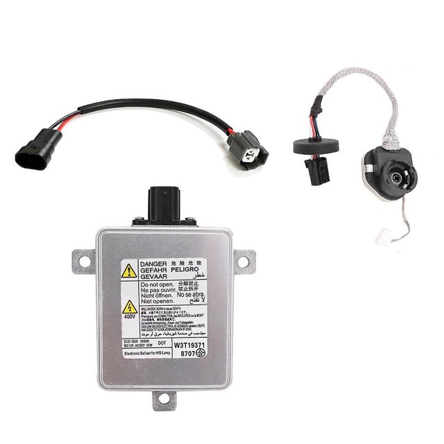 W3T19371 W3T15671 W3T16271 W3T20971 Xenon HID Headlight Ballast with Igniter and Power Cable for 2006-2014 Acura 2004-2014 Honda 2007-2014 Mazda 2007-