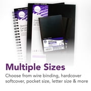 Daler-Rowney Simply... Sketchbook, Soft White Pages, (65lb/100g), Black Cover Wire Binding, 80 Sheet, 8.5 x 11