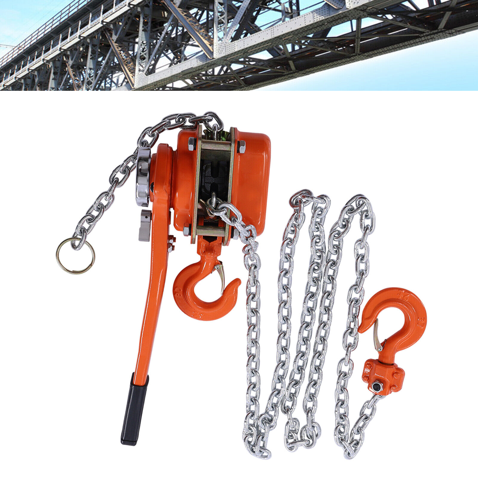 DENEST 3300lbs Manual Chain Hoist Ratchet Lever Block Chain Hoist