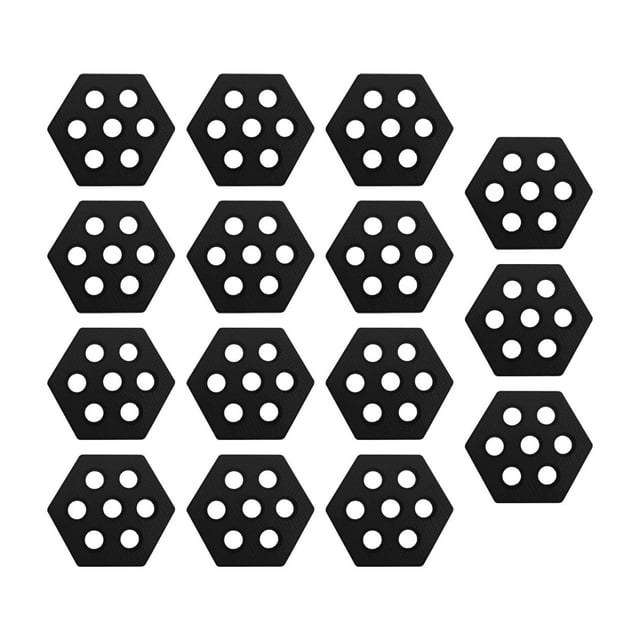 15x Almohadillas de Tracción para Tablas de Surf, Almohadillas para Cubierta, Agarre Profesional para Cubierta Sin Cera para Tablas Cortas de Paddle B Negro DYNWAVEMX Almohadillas para tablas de surf