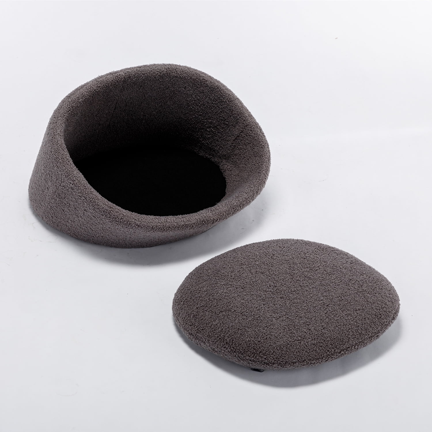 Pefilos 21" Dog Sofa Bed with E1 Solid Wood Frame and Memory Foam, Pet Cat Bed with Cashmere Cover for Indoor, Gray Pefilos 21" Dog Sofa Bed with E1 Solid Wood Frame and Memory Foam, Pet Cat Bed with Cashmere Cover for Indoor, Gray