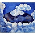 thumbnail image 2 of Marsden Hartley 17x15 Gold Ornate Wood Frame and Double Matted Museum Art Print Titled - Popocatepetl, Spirited Morning- Mexico (1932), 2 of 4