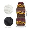 thumbnail image 5 of ZIATUBLE Aztec Tribal Car Seat Dust Cover Sunflower Cow Print Car Front Seat Covers Set of 2 Auto Seat Accessories Polyester Saddle Blanket for Bucket Seat for Trucks Van SUV Car Interior Decor, 5 of 7