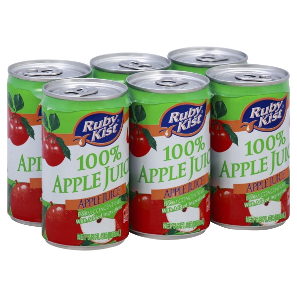 48 PACKS Juice Apple Aluminum Can 48 Case 5.5 Ounce