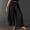 01-Black, variant on Women's Cropped Lace-Hem Pants -Tendy High Waisted Drawstring Wide Leg Pants Casual Lightweight Trousers with Pockets 09-Camel L