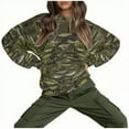 thumbnail image 4 of Makaor Women's Sweatshirts Long Sleeve Plus Size Crew Neck Tops Camouflage Pullover Tees Oversized Casual Fall Winter Clothes, 4 of 7