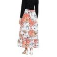 thumbnail image 4 of Women's Midi Skirts Long Floral A-Line Printed Ladies Skirts for Summer, Multicolor, 4 of 7