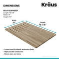 thumbnail image 3 of KRAUS Workstation Kitchen Sink Wood Grain Composit, 3 of 5