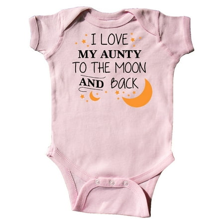 

Inktastic I Love My Aunty To The Moon and Back Gift Baby Boy or Baby Girl Bodysuit