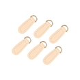 thumbnail image 1 of serony 6x Zipper Pull Tab Fixer Zipper Tags Leather DIY Craft for Boot Bag Backpack Beige, 1 of 8