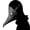 Black, variant on Holiday Party Long Beak Bird Raven Mask,Halloween Plague Bird Mask,Steampunk Plague Doctor Bird Costume