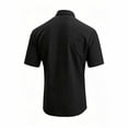 thumbnail image 5 of Maqroz Mens Fashion Tops Casual Short Sleeve Button Down Shirt Crinkle Texture Lightweight Vacation Holiday Resort Wear Essential, 5 of 7