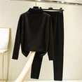 thumbnail image 2 of Tweang Thermal Base Layer Womens Ski Thermal Underwear for Women Set Long Underwear Women Long Johns Thermal Set Underwear Set Thermals for Women Black L-3XL, 2 of 6