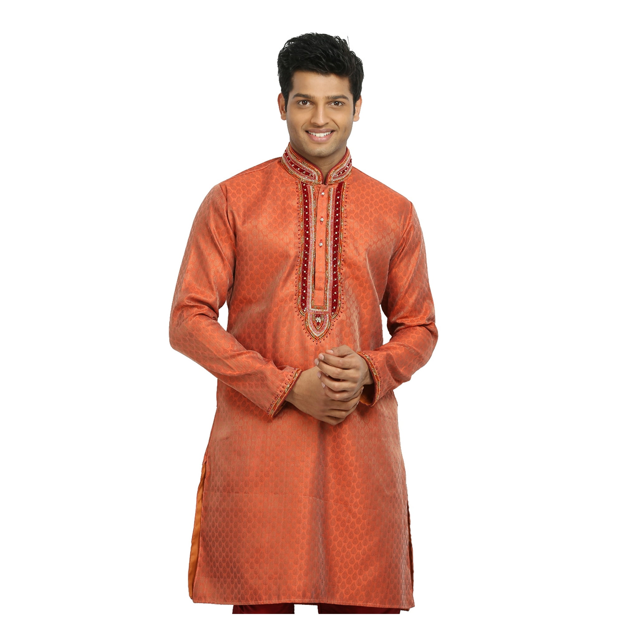 Saffron kurta pajama hotsell