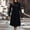 Black, variant on Long Sleeve Dress for Women Fall Winter Solid Color Classy A-Line Flowy Casual Work Elegant Midi Dresses Green XL