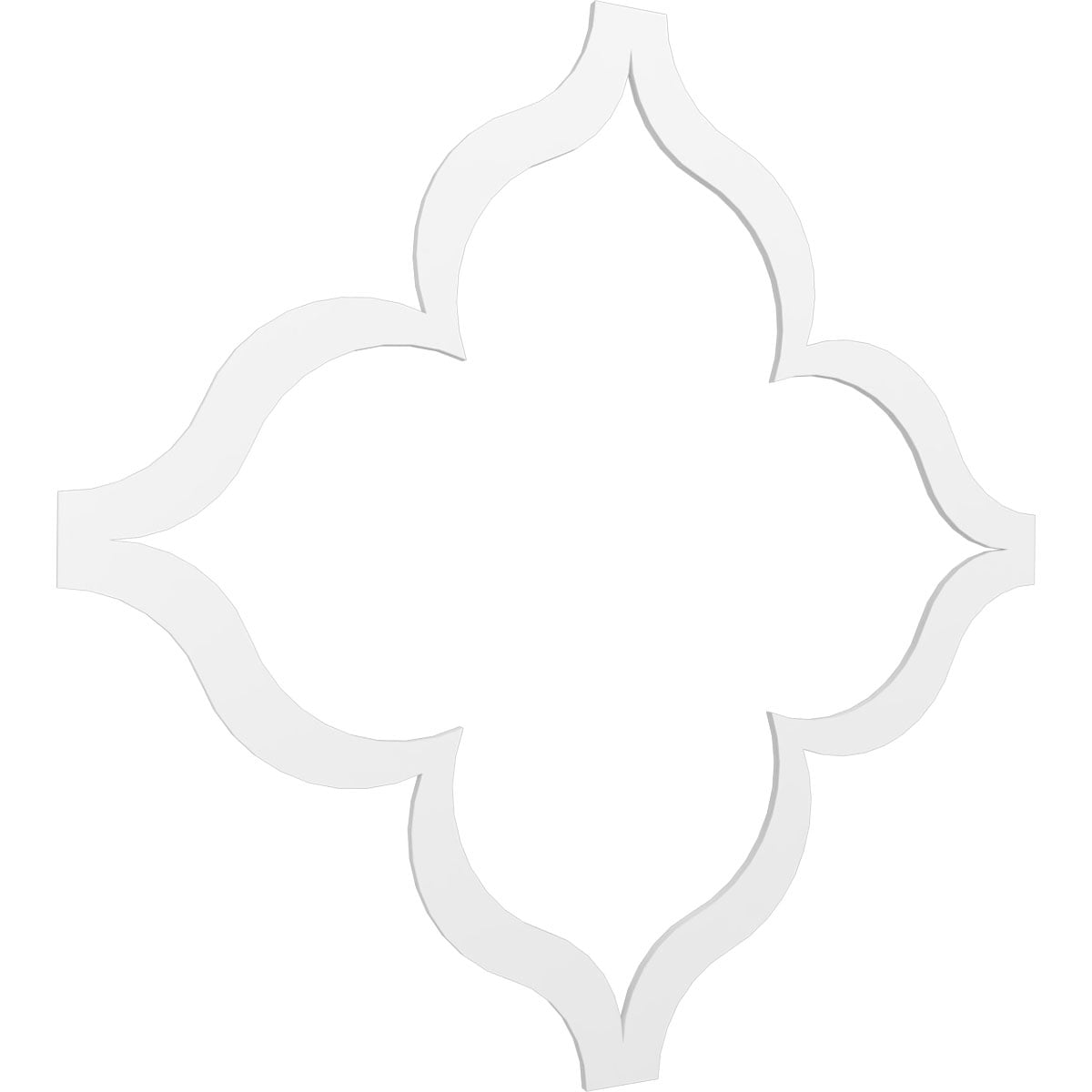 Ekena Millwork 66 5/6"W x 66 5/6"H x 3/8"T Large May Decorative Fretwork Ceiling Panels in Architectural Grade PVC