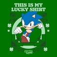 thumbnail image 2 of Mens Sonic the Hedgehog My Lucky Clover Sonic T Shirt, 2 of 5