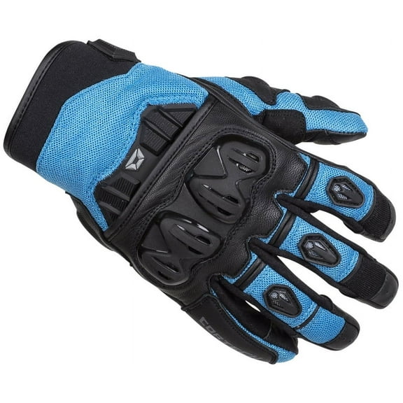 Cortech Hyper-Flo Air Womens Textile Motorcycle Gloves Light Blue XL