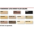 FamoWood 40042134 Latex Wood Filler 1/4 Pint, Red Oak