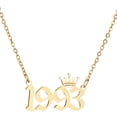 thumbnail image 2 of Joernso Women Sweater Chain Year 1980-1999 Stainless Steel Meaningful Number Necklace Jewelry Gifts, 2 of 8