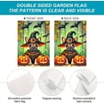 thumbnail image 2 of Halloween French Bulldog Garden Flag 12x18 Inch Cute Dog Pumpkin Witch Hat Double Sided Fall Yard Outdoor Banner for Porch Lawn Patio Seasonal Home Decor, 2 of 6