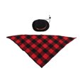thumbnail image 3 of Ensemble de Costume de Cowboy pour Animaux de Compagnie Mignon Chien Chat Vêtements en Denim avec Sangle Élastique Réglable pour Fête Jeu de Rôle, 3 of 7