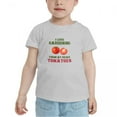 thumbnail image 2 of I Love Gardening from My Head Tomatoes Funny Toddler T Shirts for Boys Girls (Gray, Youth L), 2 of 5