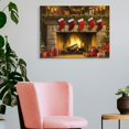 thumbnail image 3 of Fenyluxe Christmas Canvas Print Artwork for Home Decor - Modern Wall Art for Living Room, Bedroom, Office - Ready To Hang - Perfect Gift Idea 16x12in, 3 of 6