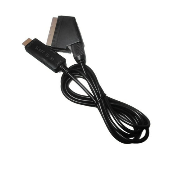 5.9ft SCART to HDTV Port Converter Cable Adapter Cord Wire for Connecting Old Devices to Modern Displays