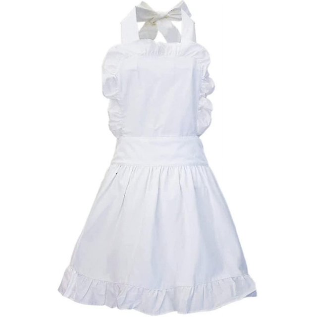Fashion Vintage Apron Ruffle Retro Apron Cooking Kitchen Lovely Apron For Women