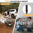 thumbnail image 3 of Mesa plegable de camping Audoyon, de aluminio, ajustable de 36 y 48 cm, 3 of 9